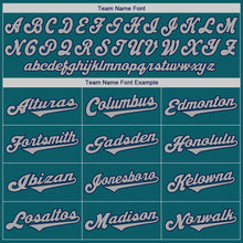 Load image into Gallery viewer, Custom Aqua Gray-Navy Authentic Baseball Jersey