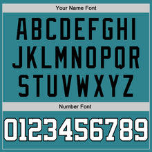 Load image into Gallery viewer, Custom Aqua White-Black Authentic Throwback Rib-Knit Baseball Jersey Shirt