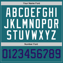 Load image into Gallery viewer, Custom Aqua Purple-White Authentic Baseball Jersey