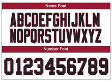 Load image into Gallery viewer, Custom Lights Out Black Cardinal-Gold Football Jersey