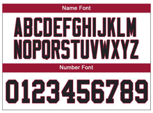 Load image into Gallery viewer, Custom Lights Out Black Red-White Football Jersey