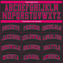 Load image into Gallery viewer, Custom Black Pink-White Authentic Baseball Jersey