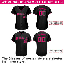 Load image into Gallery viewer, Custom Black Authentic Baseball Jersey