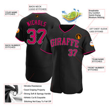 Load image into Gallery viewer, Custom Black Authentic Baseball Jersey