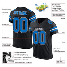 Load image into Gallery viewer, Custom Black Panther Blue-White Mesh Authentic Football Jersey