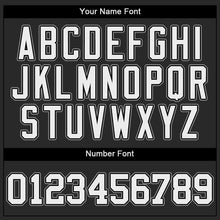 Load image into Gallery viewer, Custom Black White-Gray Authentic Baseball Jersey