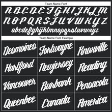 Load image into Gallery viewer, Custom Black White Round Neck Suit Basketball Jersey