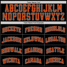 Load image into Gallery viewer, Custom Black Orange-White Authentic Baseball Jersey