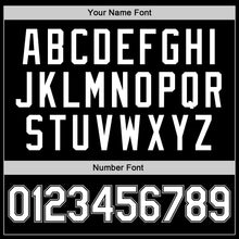 Load image into Gallery viewer, Custom Black White-Silver Gray Round Neck Rib-Knit Basketball Jersey