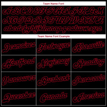 Load image into Gallery viewer, Custom Stitched Black Black-Red Sports Pullover Sweatshirt Hoodie