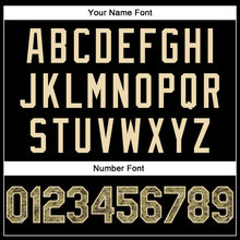 Load image into Gallery viewer, Custom Black Camo-Khaki Authentic American Flag Fashion Baseball Jersey