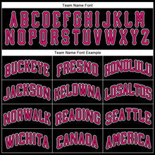 Load image into Gallery viewer, Custom Black Pink-White Performance T-Shirt
