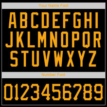 Load image into Gallery viewer, Custom Black Gold Authentic Throwback Rib-Knit Baseball Jersey Shirt