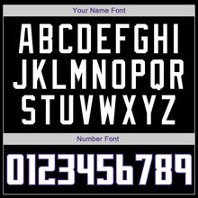 Load image into Gallery viewer, Custom Black White-Purple Authentic Throwback Rib-Knit Baseball Jersey Shirt