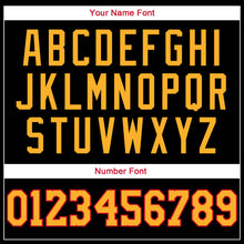 Load image into Gallery viewer, Custom Black Gold-Red Authentic Throwback Rib-Knit Baseball Jersey Shirt