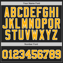 Load image into Gallery viewer, Custom Black Gold-White Authentic Baseball Jersey