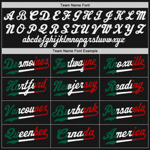 Load image into Gallery viewer, Custom Black Black-Kelly Green Authentic Baseball Jersey