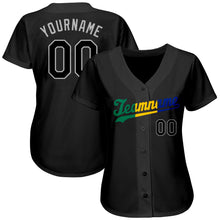 Load image into Gallery viewer, Custom Black Black-Royal Authentic Baseball Jersey