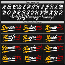 Load image into Gallery viewer, Custom Black Black-Gold Authentic Baseball Jersey