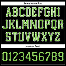 Load image into Gallery viewer, Custom Black Neon Green-White Stitched Adjustable Snapback Hat