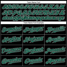 Load image into Gallery viewer, Custom Black Kelly Green-White Sports Pants