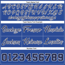 Load image into Gallery viewer, Custom Blue Navy-White Authentic Throwback Basketball Shorts