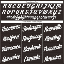 Load image into Gallery viewer, Custom Brown White Round Neck Suit Basketball Jersey