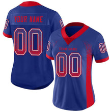 Load image into Gallery viewer, Custom Royal Red-White Mesh Drift Fashion Football Jersey