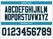 Load image into Gallery viewer, Custom Lights Out Black Panther Blue-Gray Football Jersey