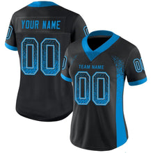 Load image into Gallery viewer, Custom Black Panther Blue-Gray Mesh Drift Fashion Football Jersey