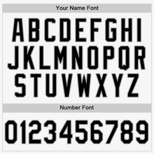 Load image into Gallery viewer, Custom White Black Strip Black-Gray Baseball Jersey