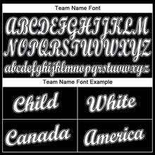 Load image into Gallery viewer, Custom Black White-Gray Baseball Jersey