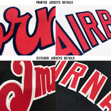 Load image into Gallery viewer, Custom White Red-Black Baseball Jersey