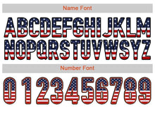 Load image into Gallery viewer, Custom White Black-Orange USA Flag Fashion Football Jersey