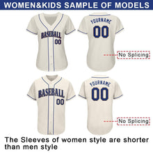 Load image into Gallery viewer, Custom Cream Royal-Gold Authentic Baseball Jersey