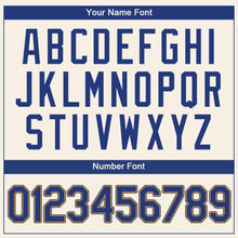 Load image into Gallery viewer, Custom Cream Royal-Gold Authentic Baseball Jersey