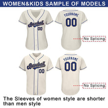 Load image into Gallery viewer, Custom Cream Royal-Gold Authentic Baseball Jersey