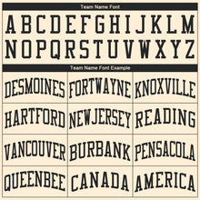 Load image into Gallery viewer, Custom Cream Black Round Neck Basketball Jersey