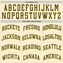 Load image into Gallery viewer, Custom Cream Navy-Gold Round Neck Rib-Knit Basketball Jersey