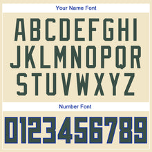 Load image into Gallery viewer, Custom Cream Hunter Green-Royal Authentic Throwback Rib-Knit Baseball Jersey Shirt