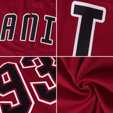 Load image into Gallery viewer, Custom Crimson Khaki-Black Authentic Baseball Jersey