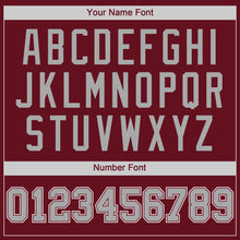 Load image into Gallery viewer, Custom Crimson Gray-White Authentic Baseball Jersey