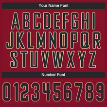 Load image into Gallery viewer, Custom Crimson Black-Khaki Performance T-Shirt