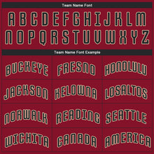 Load image into Gallery viewer, Custom Crimson Black-Khaki Performance T-Shirt