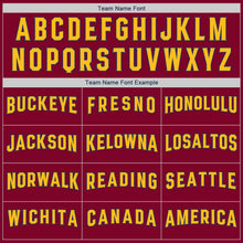 Load image into Gallery viewer, Custom Crimson Navy-Gold Authentic Throwback Rib-Knit Baseball Jersey Shirt