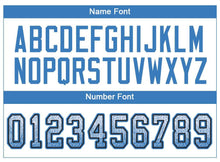 Load image into Gallery viewer, Custom White Powder Blue-Black Mesh Drift Fashion Football Jersey