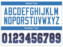 Load image into Gallery viewer, Custom Black Powder Blue-Red Mesh Drift Fashion Football Jersey