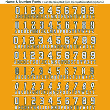 Load image into Gallery viewer, Custom Gold White-Green Mesh Authentic Football Jersey