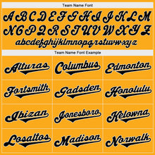 Load image into Gallery viewer, Custom Gold Black-White Authentic Baseball Jersey