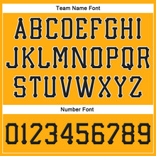 Load image into Gallery viewer, Custom Gold Black-White Stitched Adjustable Snapback Hat